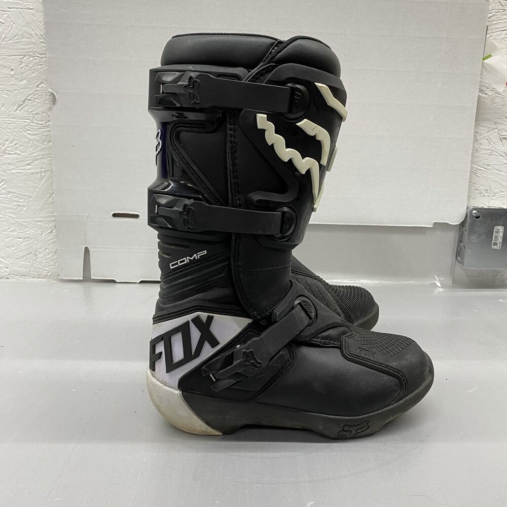 Fox Racing Comp Youth Motocross Boots Black, Size Y5 EU 37.5, Off Road MX ATV